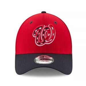 New Era 59Fifty Washington National Baseball Hat 7 1/2 Red Blue Low Profile Cap